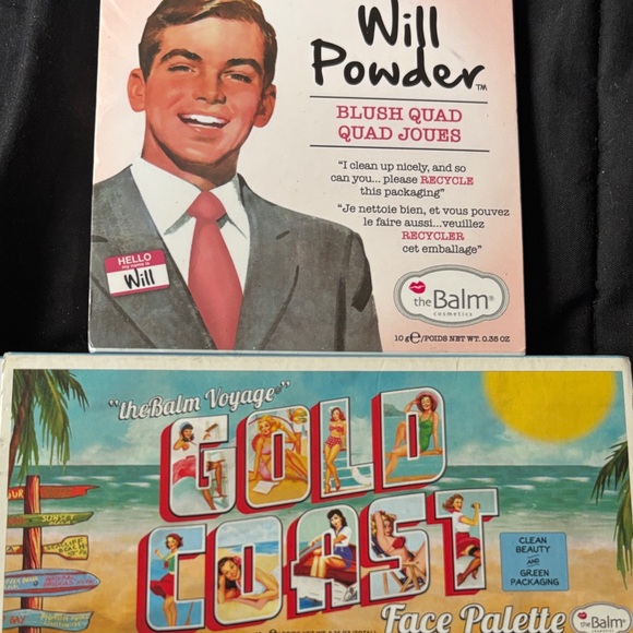 theBalm Will Powder Blush Quad and Gold Coast Face Palette - Picture 1 of 3